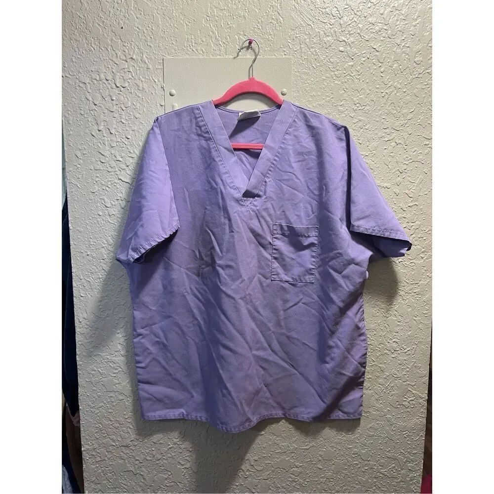 Uniform City Purple Scrub Top Woman’s Size XL-Flaws
